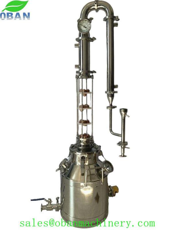 30Lt / 8 Gallon 3inch Glass Column Still