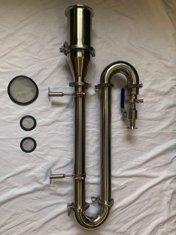 Stainless steel carbon filter / Charcoal filter for alcohol distillation - OakStills
