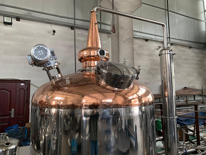 400 Gallons / 1600L Copper Pot Still Stripping Still - OakStills