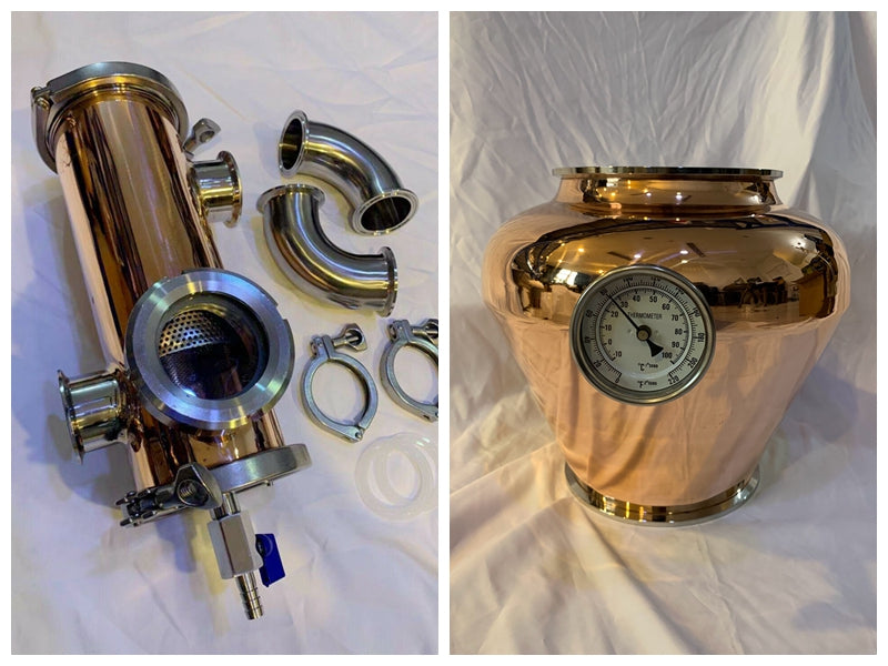 8 inch 4 Plate Copper Still Column Vodka Whiskey Distilling
